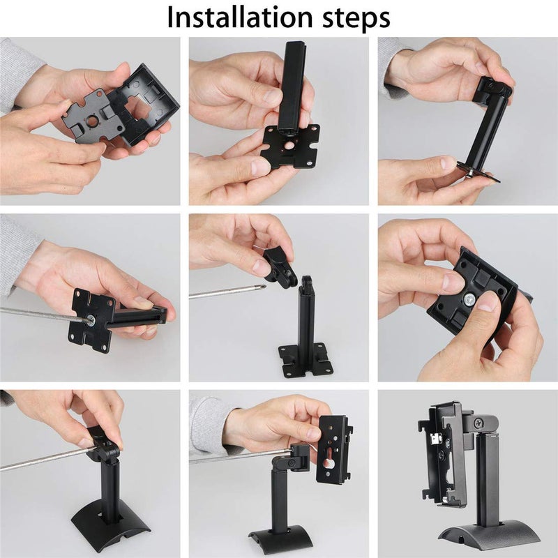 Tendodo تندودو 1 زوج من حامل الحائط AH96-03064A لجهاز الصوت سامسونج HWJ355 HWJ450 HW-J355 HW-J450 HW-J355/ZA HW-J355/ZP HW-J450/ZA HW-J450/ZP (بوز-أسود) - Image 4